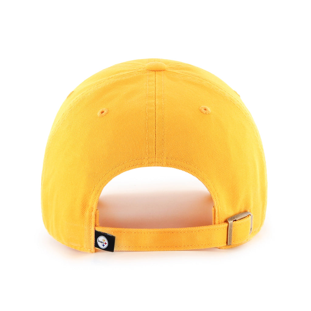 Pittsburgh Steelers NFL 47 Brand Men Yellow Alternate Clean up Adjustable Hat product image 2, provided for visual reference