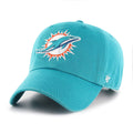 Miami Dolphins NFL 47 Brand Men Aqua Alternate Clean up Adjustable Hat product image 1, provided for visual reference and