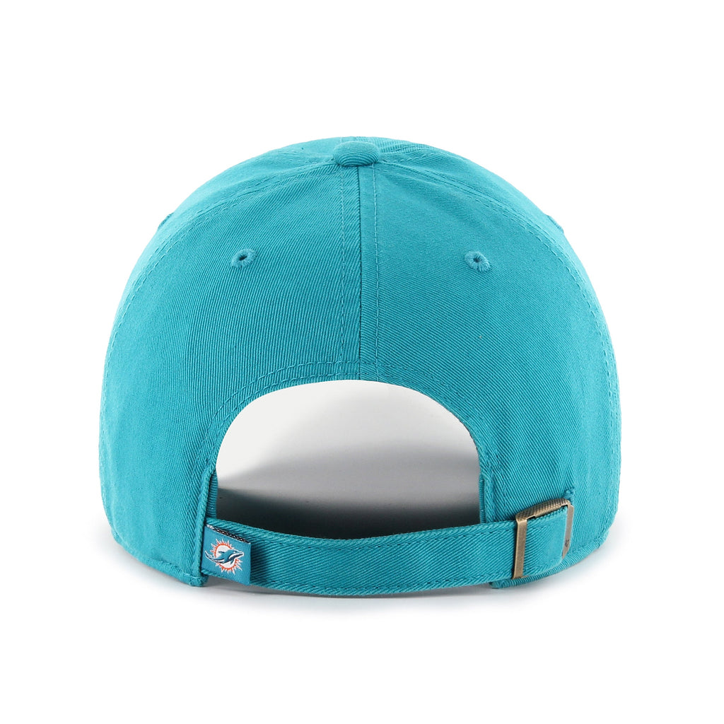 Miami Dolphins NFL 47 Brand Men Aqua Alternate Clean up Adjustable Hat product image 2, provided for visual reference and