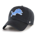 Detroit Lions NFL 47 Brand Men Black Alternate Clean up Adjustable Hat product image 1, provided for visual reference and