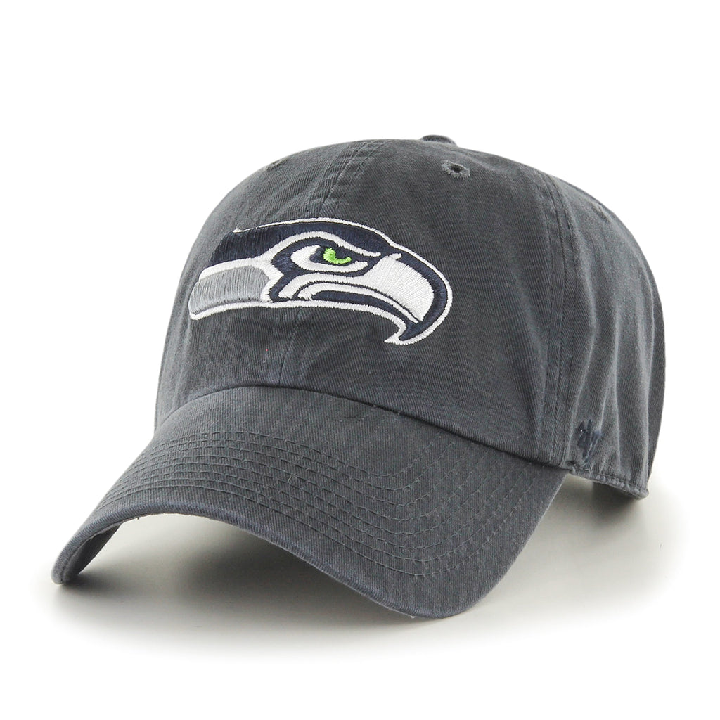 Seattle Seahawks NFL 47 Brand Men Grey Alternate Clean up Adjustable Hat product image 1, provided for visual reference and
