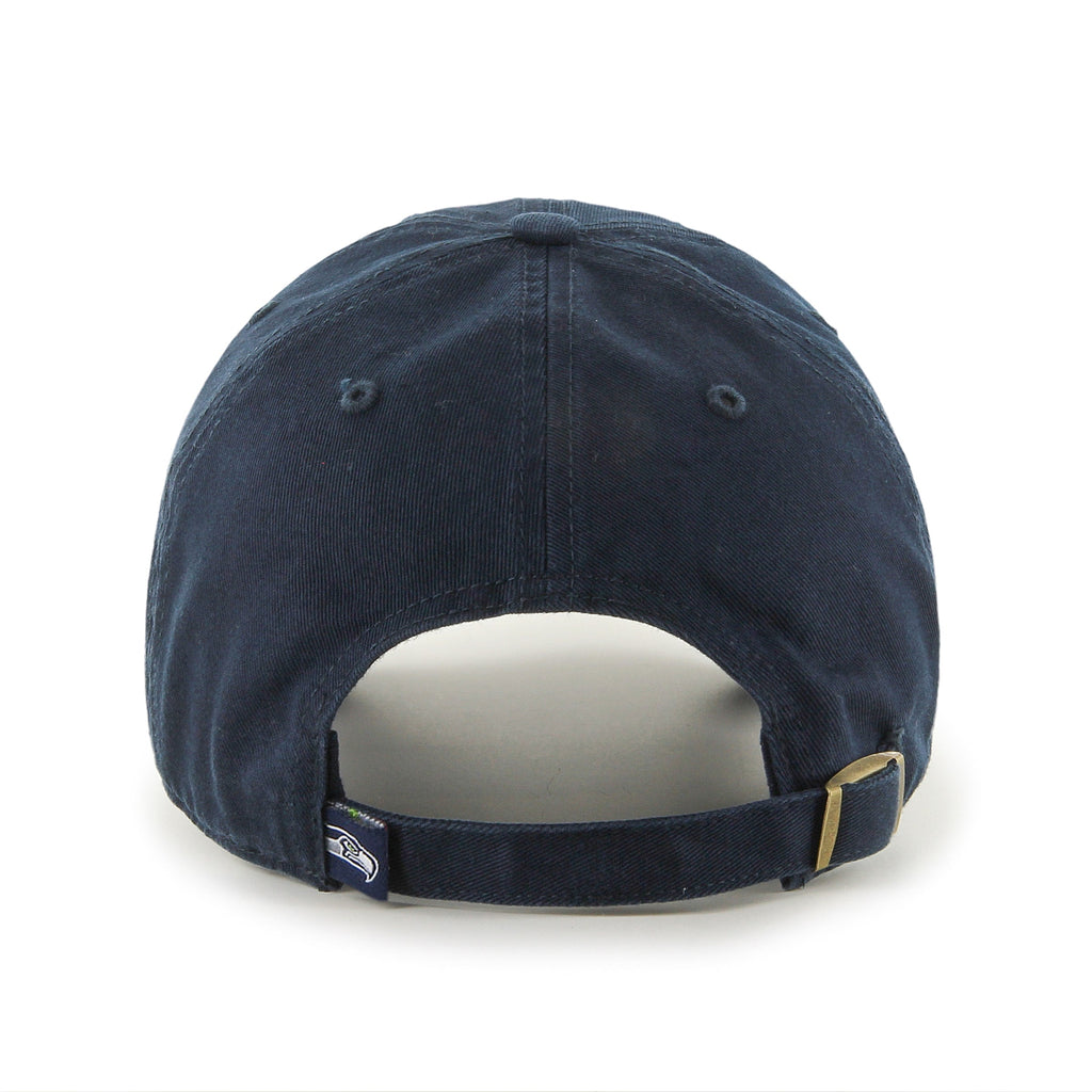 Seattle Seahawks NFL 47 Brand Men Navy Clean up Adjustable Hat product image 2, provided for visual reference and product
