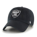 Las Vegas Raiders NFL 47 Brand Men Black Clean up Adjustable Hat product image 1, provided for visual reference and product