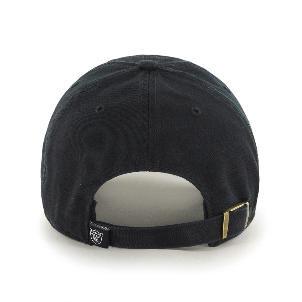 Las Vegas Raiders NFL 47 Brand Men Black Clean up Adjustable Hat product image 2, provided for visual reference and product
