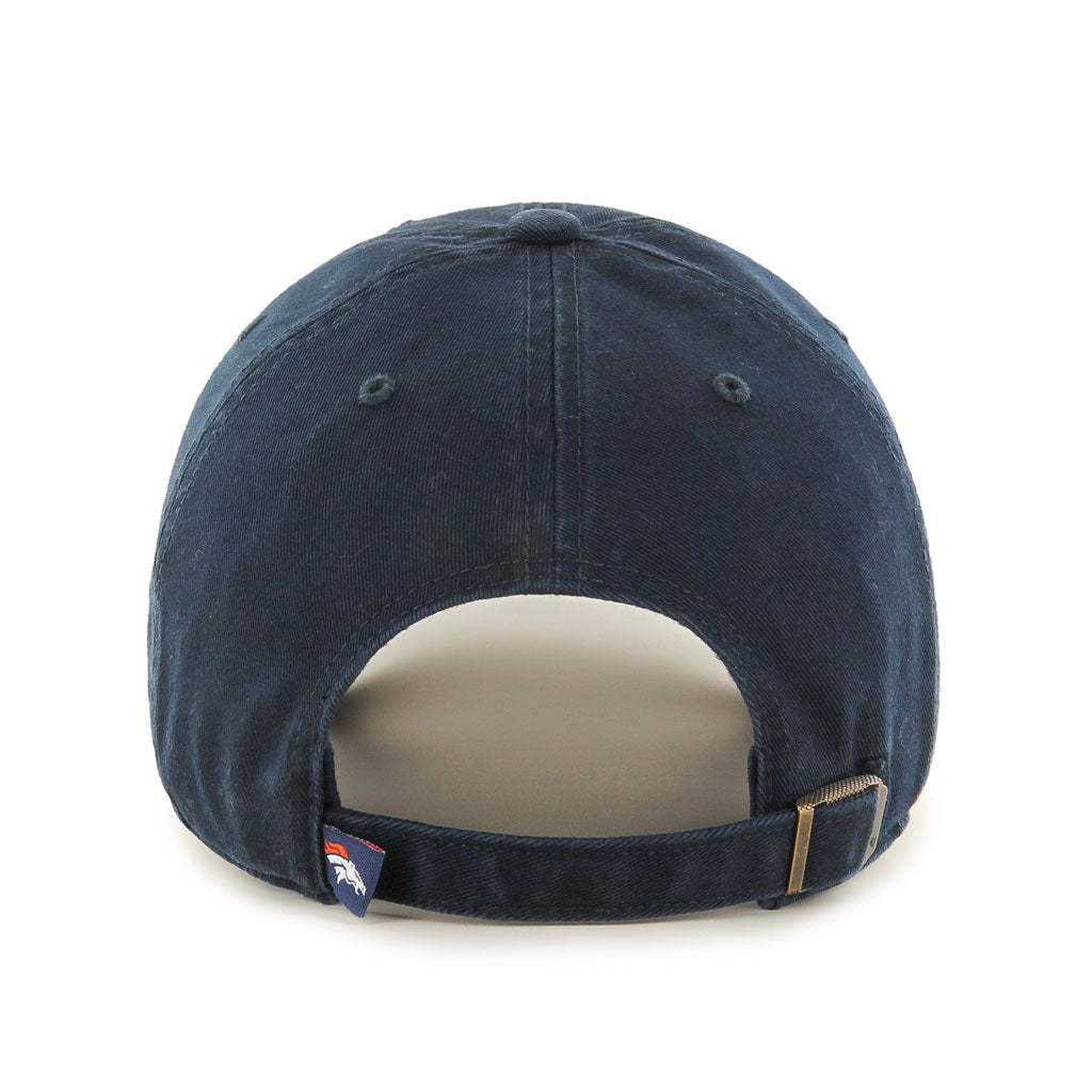 Denver Broncos NFL 47 Brand Men Navy Clean up Adjustable Hat product image 2, provided for visual reference and product