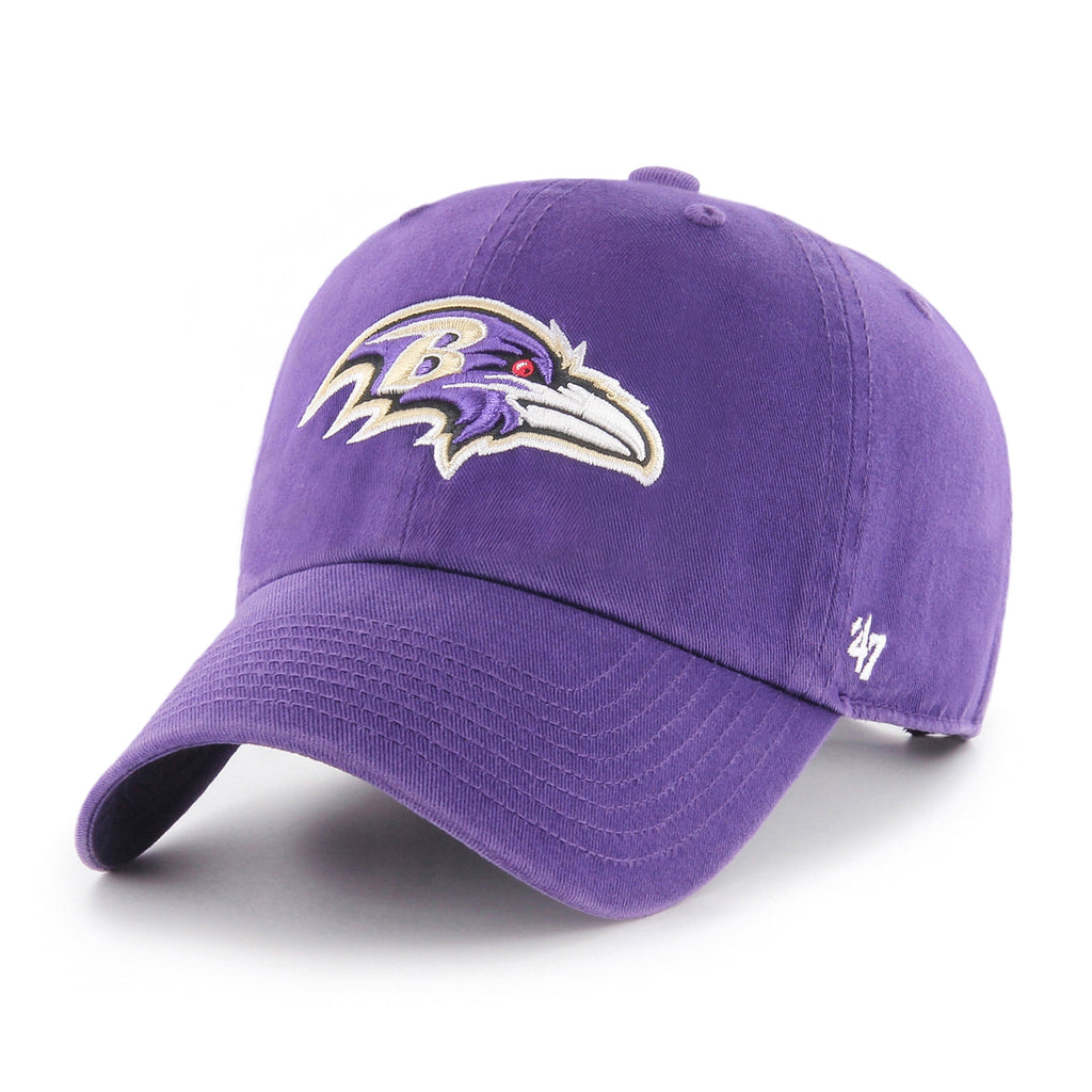 Baltimore Ravens NFL 47 Brand Men Purple Clean up Adjustable Hat product image 1, provided for visual reference and product