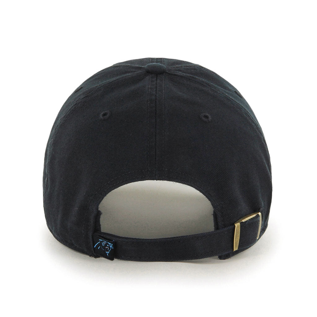 Carolina Panthers NFL 47 Brand Men Black Clean up Adjustable Hat product image 2, provided for visual reference and product