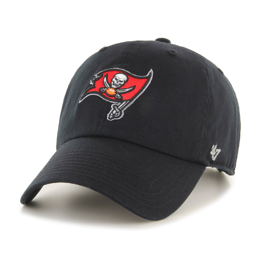 Tampa Bay Buccaneers NFL 47 Brand Men Black Clean up Adjustable Hat product image 1, provided for visual reference and