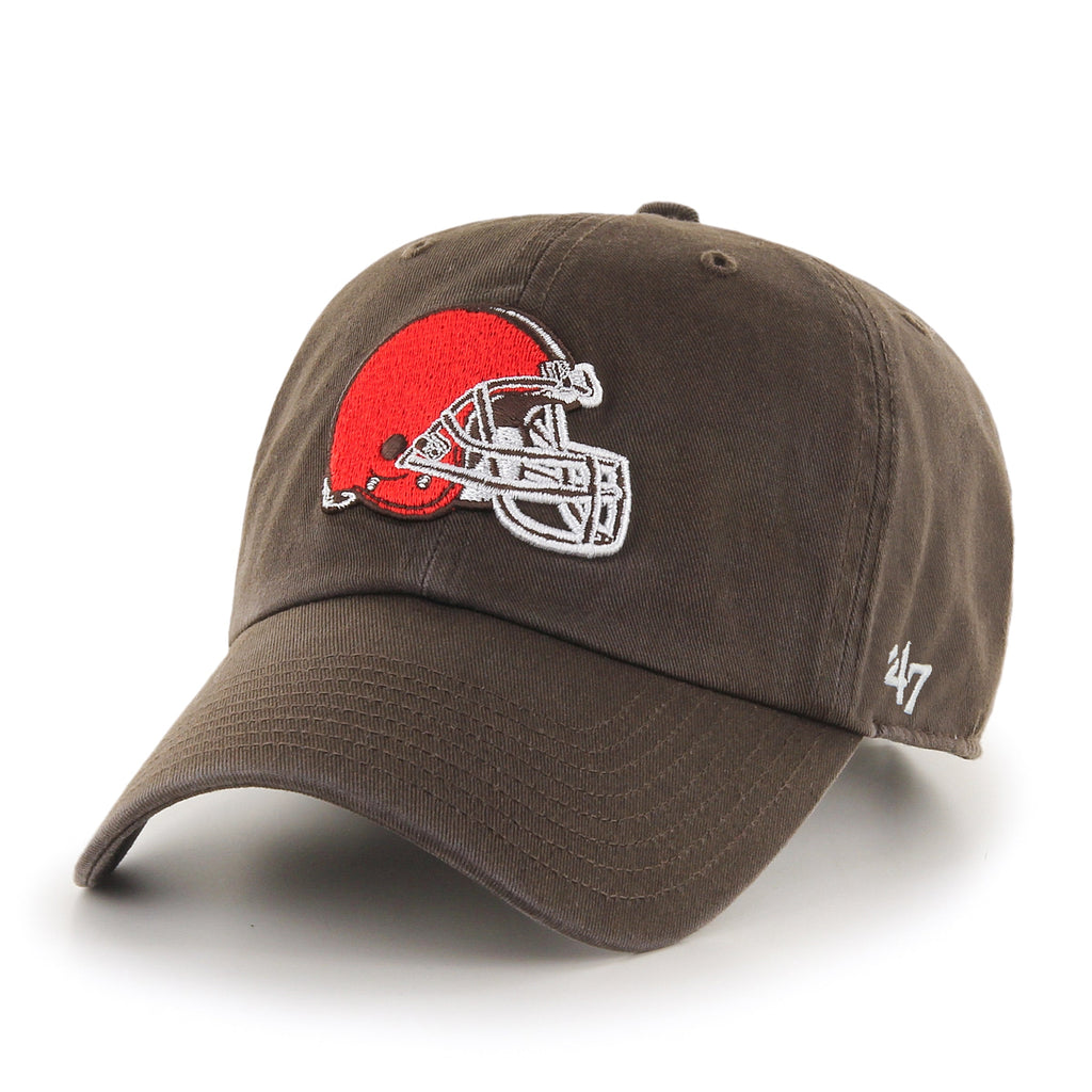 Cleveland Browns NFL 47 Brand Men Brown Clean up Adjustable Hat product image 1, provided for visual reference and product