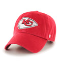 Kansas City Chiefs NFL 47 Brand Men Red Clean up Adjustable Hat product image 1, provided for visual reference and product