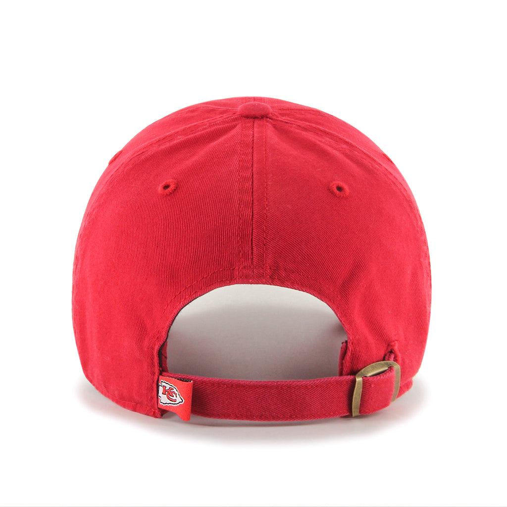 Kansas City Chiefs NFL 47 Brand Men Red Clean up Adjustable Hat product image 2, provided for visual reference and product