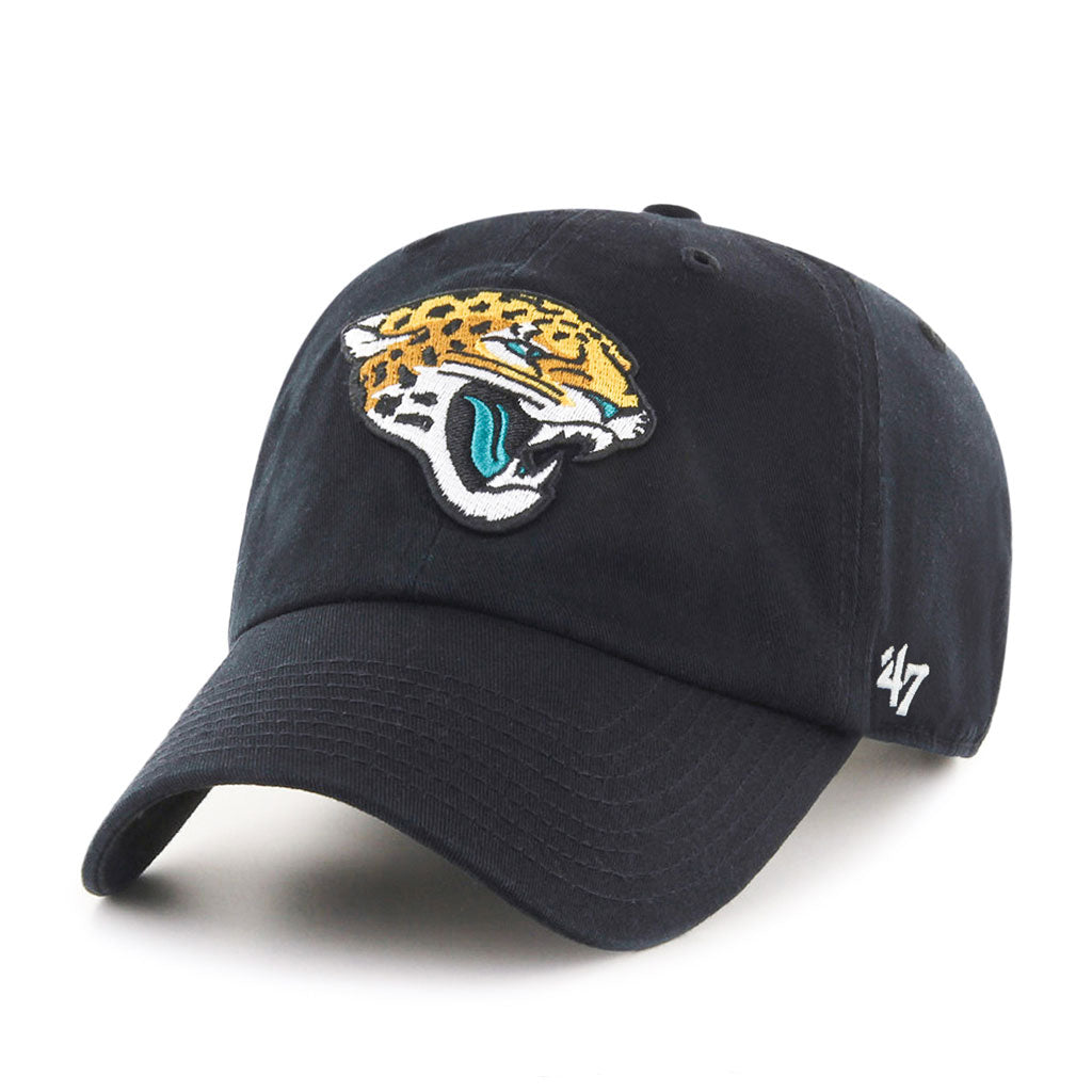 Jacksonville Jaguars NFL 47 Brand Men Black Clean up Adjustable Hat product image 1, provided for visual reference and