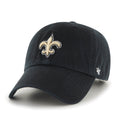 New Orleans Saints NFL 47 Brand Men Black Clean up Adjustable Hat product image 1, provided for visual reference and product