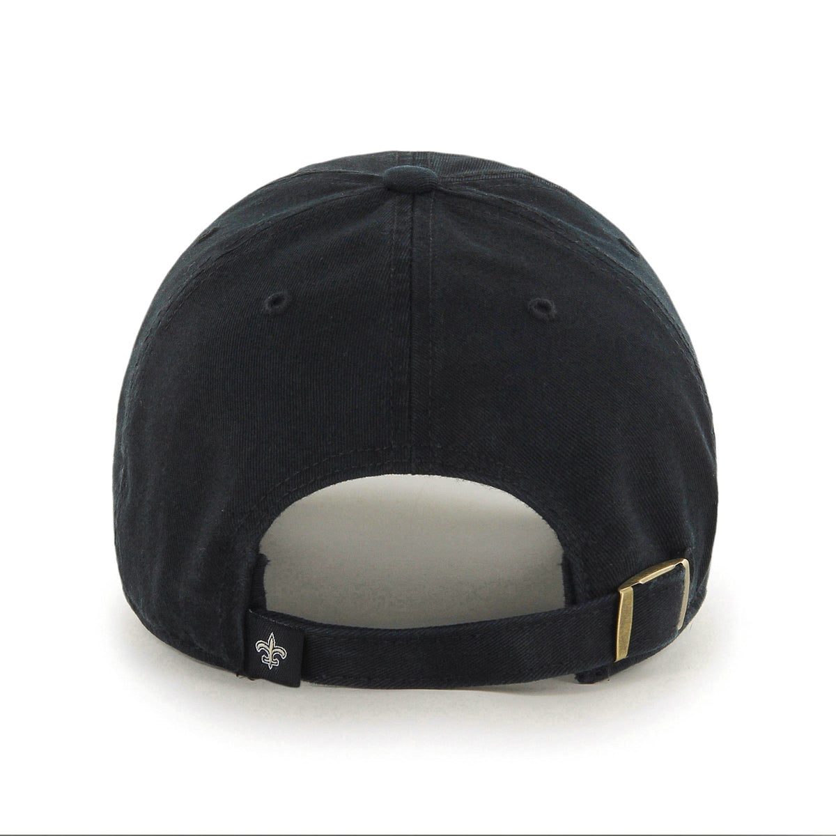 New Orleans Saints NFL 47 Brand Men Black Clean up Adjustable Hat product image 2, provided for visual reference and product