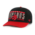 Toronto Raptors NBA 47 Brand Men Black Double Header Baseline Hitch Adjustable Hat product image 1, provided for visual