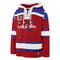 Washington Capitals NHL 47 Brand Men Red Retro Freeze Superior Lacer Hoodie product image 1, provided for visual reference