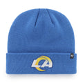 Los Angeles Rams NFL 47 Brand Men Light Blue Raised Cuff Knit Hat product image 1, provided for visual reference and product