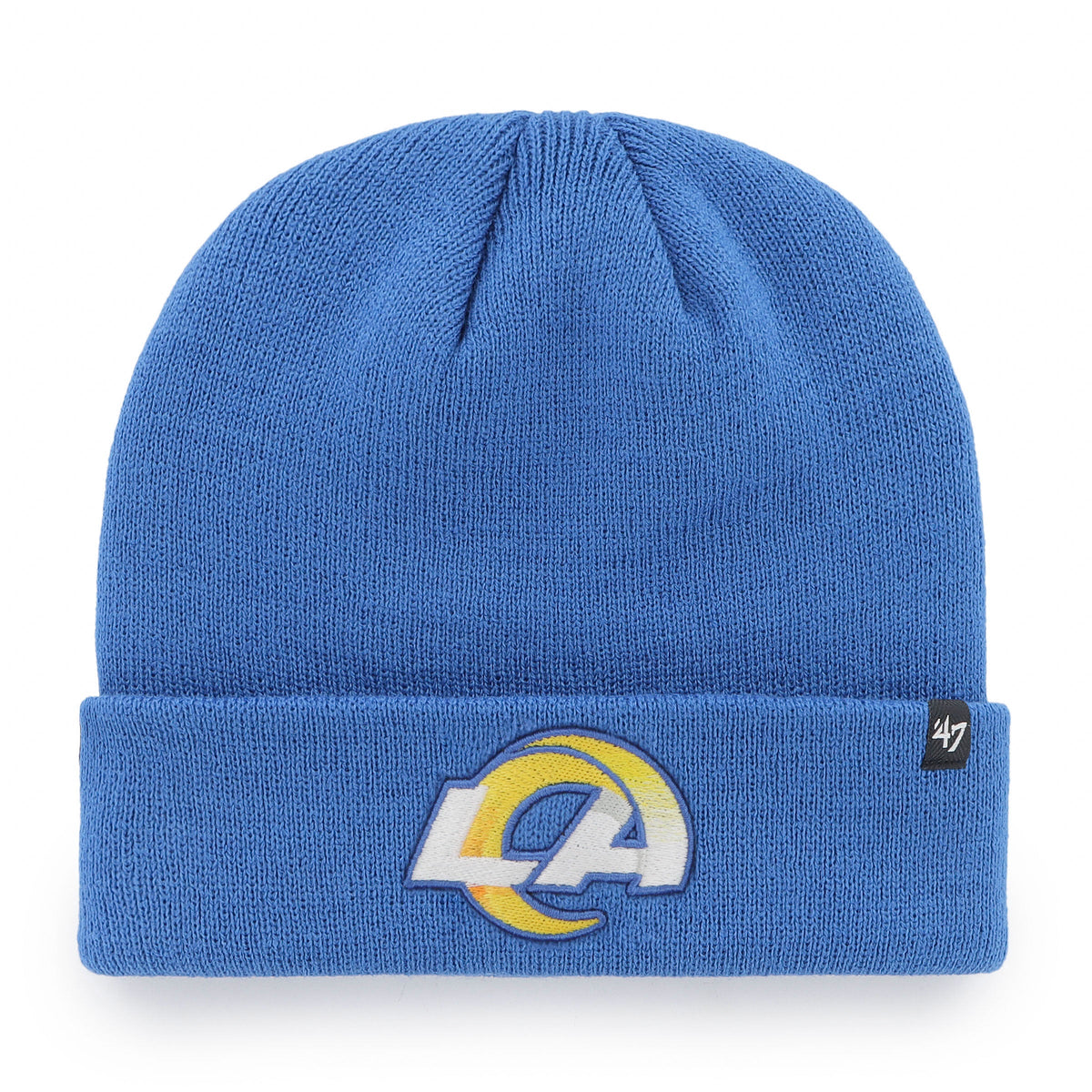 Los Angeles Rams NFL 47 Brand Men Light Blue Raised Cuff Knit Hat product image 1, provided for visual reference and product