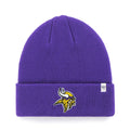 Minnesota Vikings NFL 47 Brand Men Purple Raised Cuff Knit Hat product image 1, provided for visual reference and product