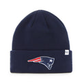 New England Patriots NFL 47 Brand Men Navy Raised Cuff Knit Hat product image 1, provided for visual reference and product