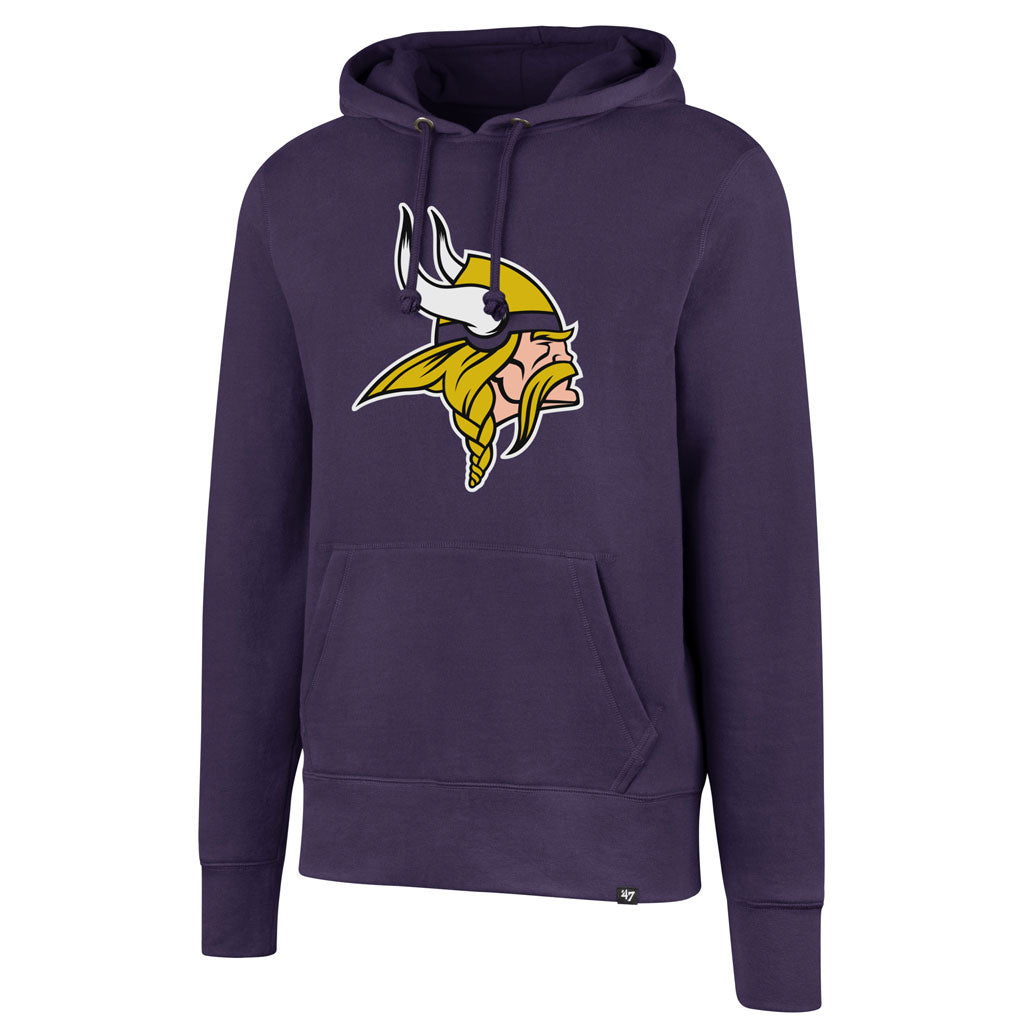 Minnesota Vikings NFL 47 Brand Men Purple Imprint Headline Pullover Hoodie product image 1, provided for visual reference
