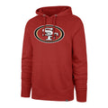 San Francisco 49ers NFL 47 Brand Men Red Imprint Headline Pullover Hoodie product image 1, provided for visual reference and
