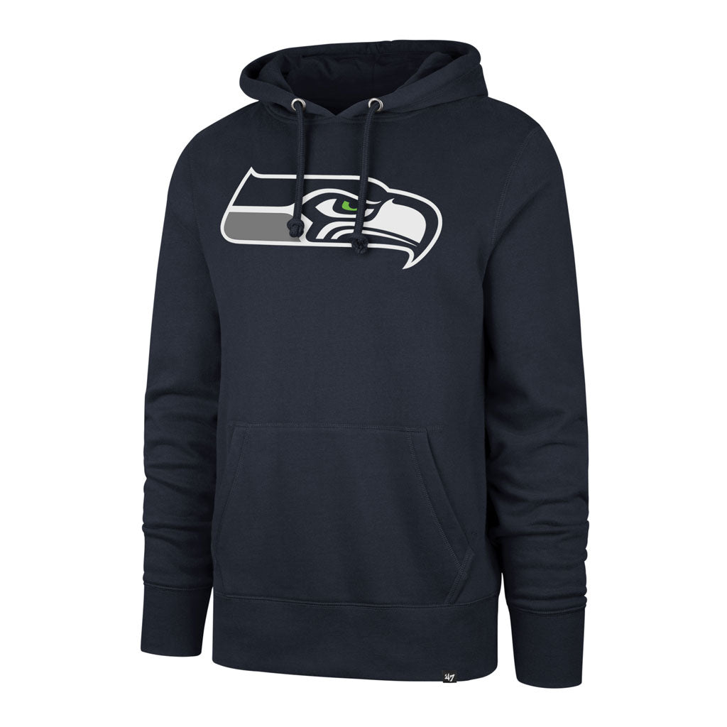 Seattle Seahawks NFL 47 Brand Men Navy Imprint Headline Pullover Hoodie product image 1, provided for visual reference and