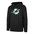 Miami Dolphins NFL 47 Brand Men Black Imprint Headline Pullover Hoodie product image 1, provided for visual reference and
