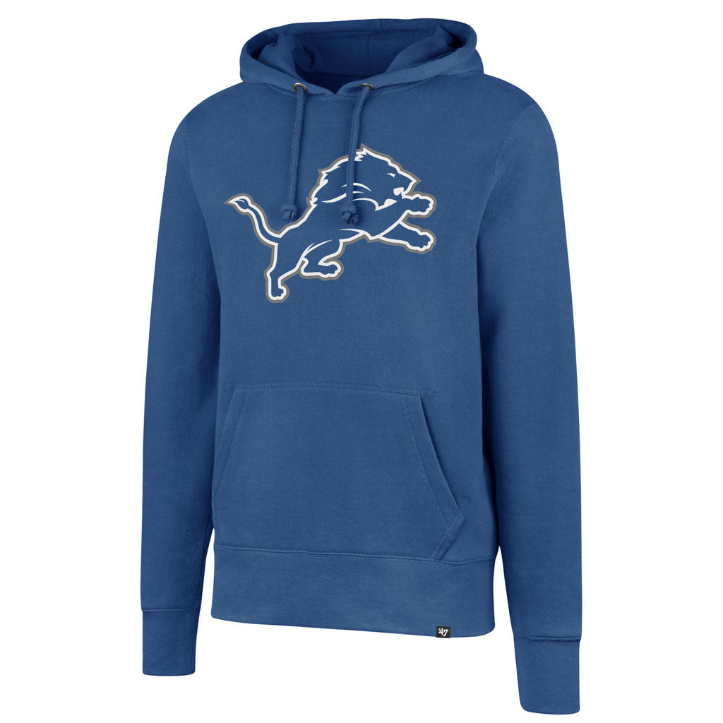 Detroit Lions NFL 47 Brand Men Light Blue Imprint Headline Pullover Hoodie product image 1, provided for visual reference