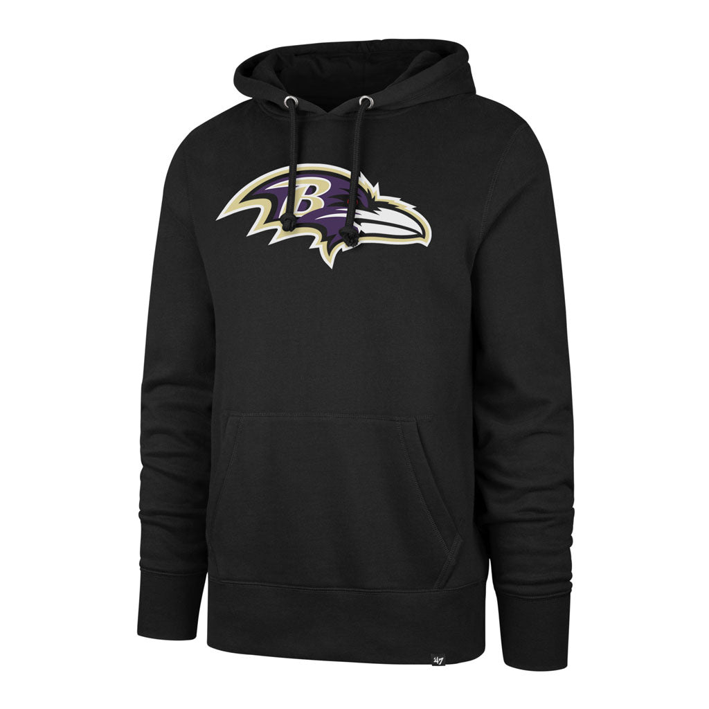 Baltimore Ravens NFL 47 Brand Men Black Imprint Headline Pullover Hoodie product image 1, provided for visual reference and