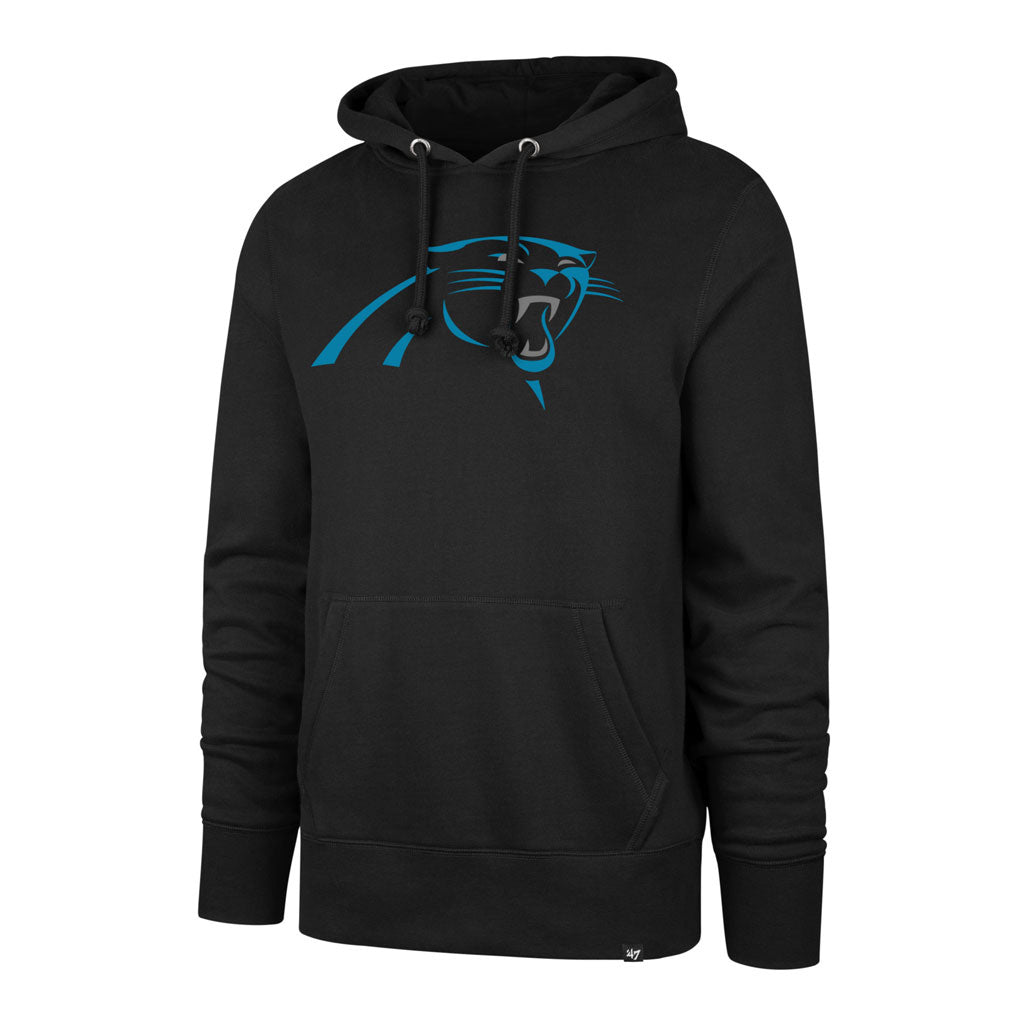 Carolina Panthers NFL 47 Brand Men Black Imprint Headline Pullover Hoodie product image 1, provided for visual reference and
