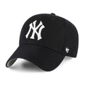 New York Yankees MLB 47 Brand Men Black MVP Adjustable Hat product image 1, provided for visual reference and product detail