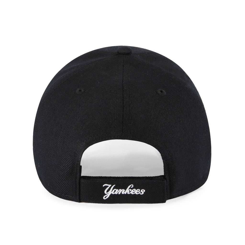 New York Yankees MLB 47 Brand Men Black MVP Adjustable Hat product image 2, provided for visual reference and product detail