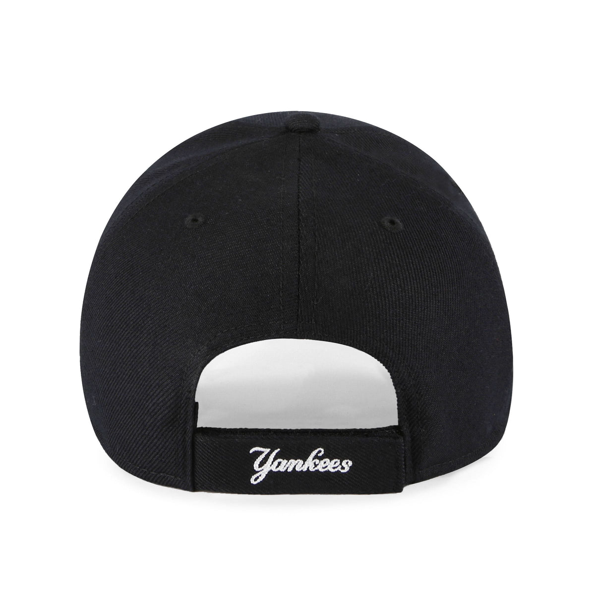 New York Yankees MLB 47 Brand Men Black MVP Adjustable Hat product image 2, provided for visual reference and product detail