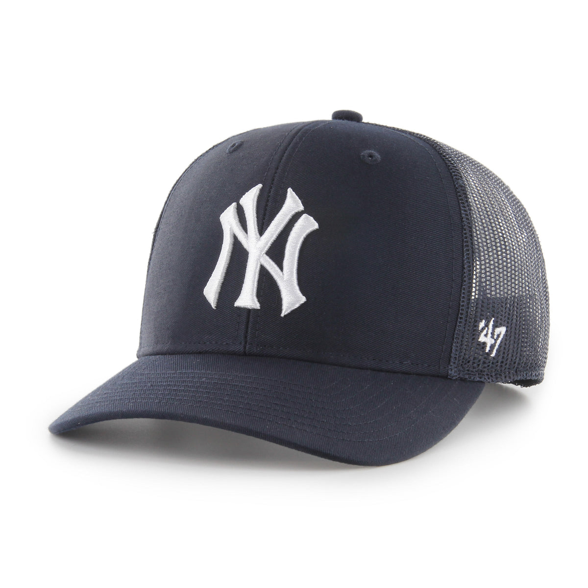 New York Yankees MLB 47 Brand Men Navy Trucker Adjustable Hat product image 1, provided for visual reference and product