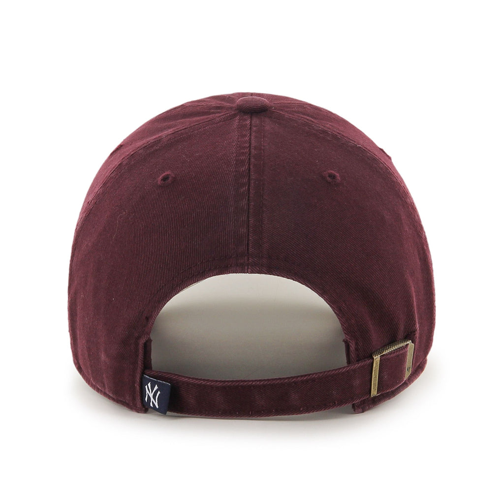 New York Yankees MLB 47 Brand Men Dark Maroon Clean Up Adjustable Hat product image 2, provided for visual reference and