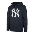 New York Yankees MLB 47 Brand Men Navy Imprint Headline Pullover Hoodie product image 1, provided for visual reference and