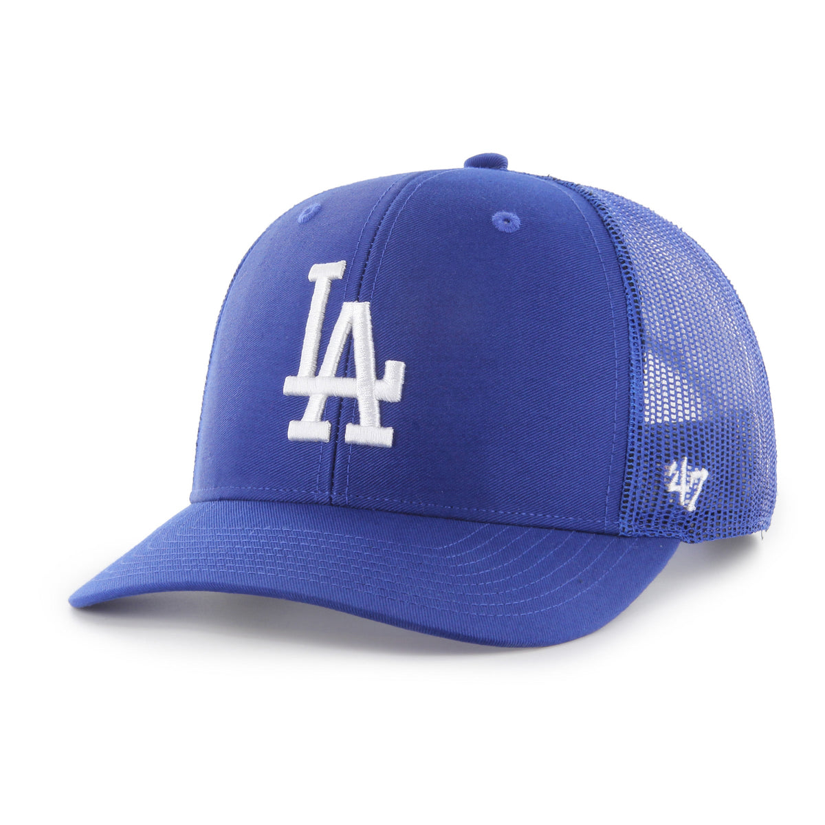Los Angeles Dodgers MLB 47 Brand Men Royal Trucker Adjustable Hat product image 1, provided for visual reference and product