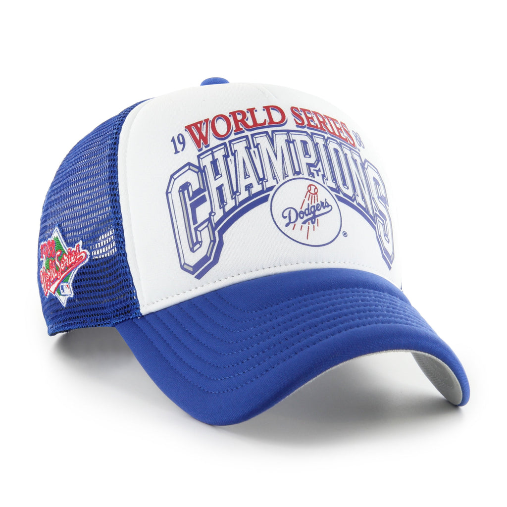 Los Angeles Dodgers MLB 47 Brand Men Royal 1988 World Series Offside Foam Trucker Snapback product image 1, provided for