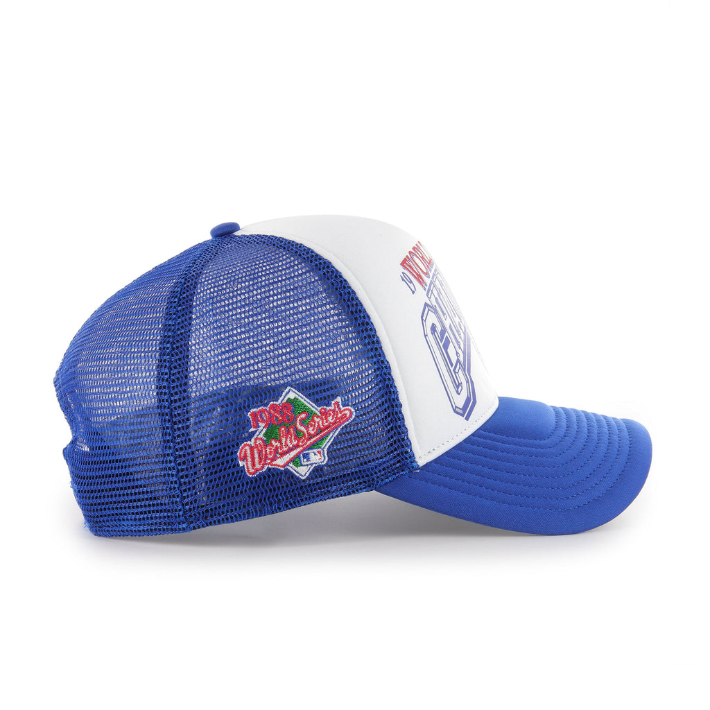 Los Angeles Dodgers MLB 47 Brand Men Royal 1988 World Series Offside Foam Trucker Snapback product image 3, provided for