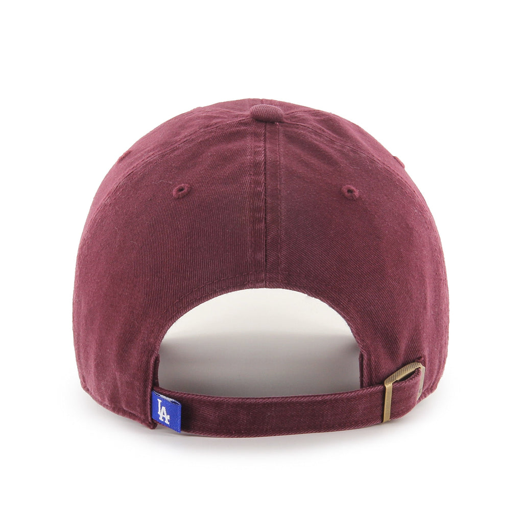 Los Angeles Dodgers MLB 47 Brand Men Dark Maroon Clean Up Adjustable Hat product image 2, provided for visual reference and