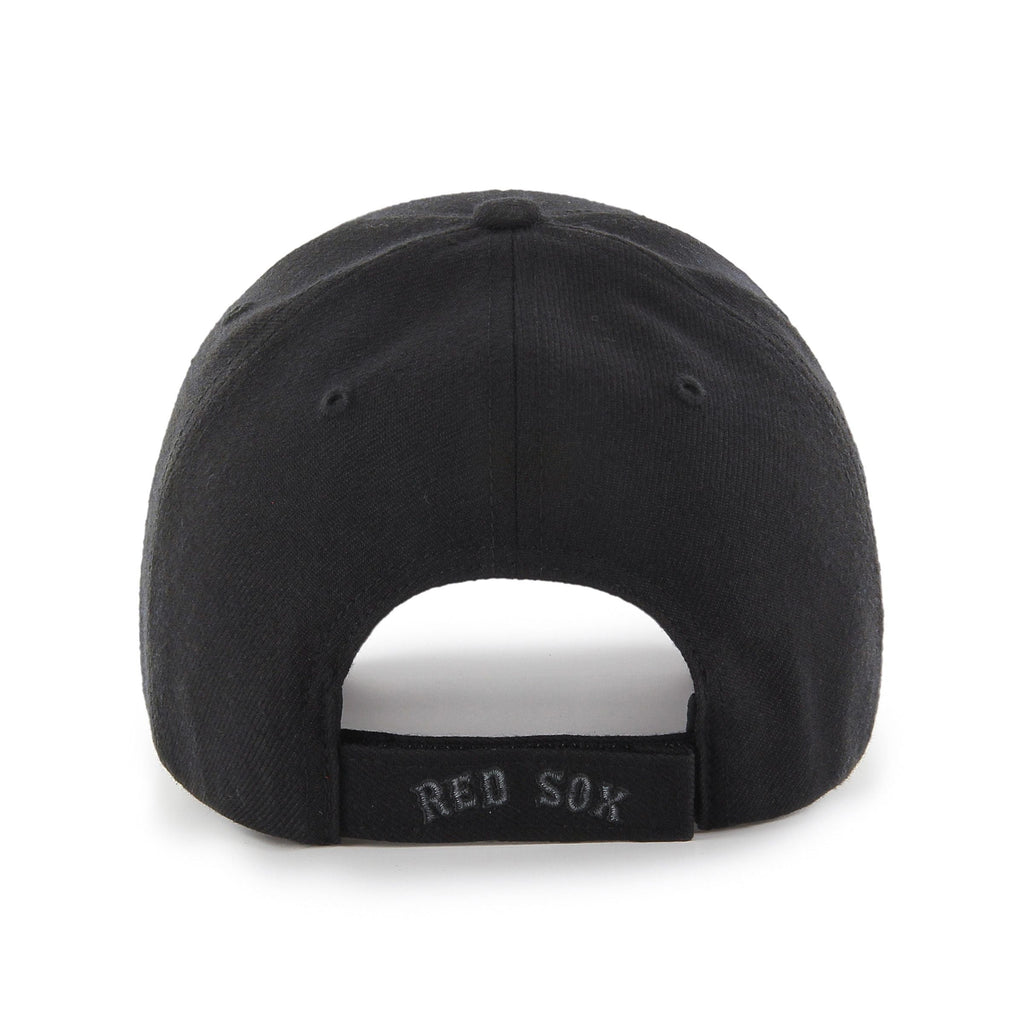Boston Red Sox MLB 47 Brand Men Black MVP Adjustable Hat product image 2, provided for visual reference and product detail