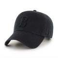 Boston Red Sox MLB 47 Brand Men Black on Black Clean Up Adjustable Hat product image 1, provided for visual reference and