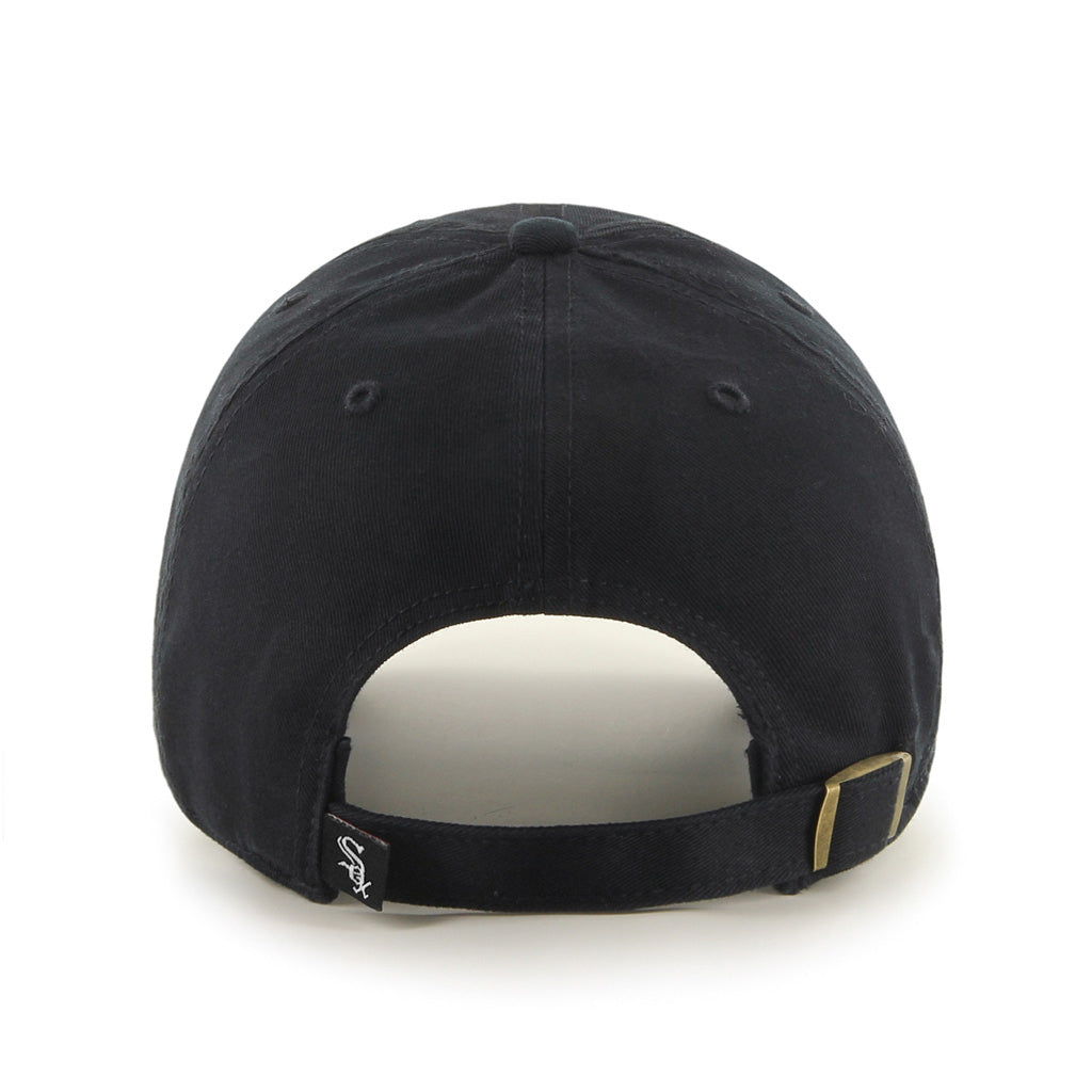 Chicago White Sox MLB 47 Brand Men Black Clean Up Adjustable Hat product image 2, provided for visual reference and product