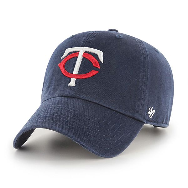 Minnesota Twins MLB 47 Brand Men Navy Clean Up Adjustable Hat product image 1, provided for visual reference and product