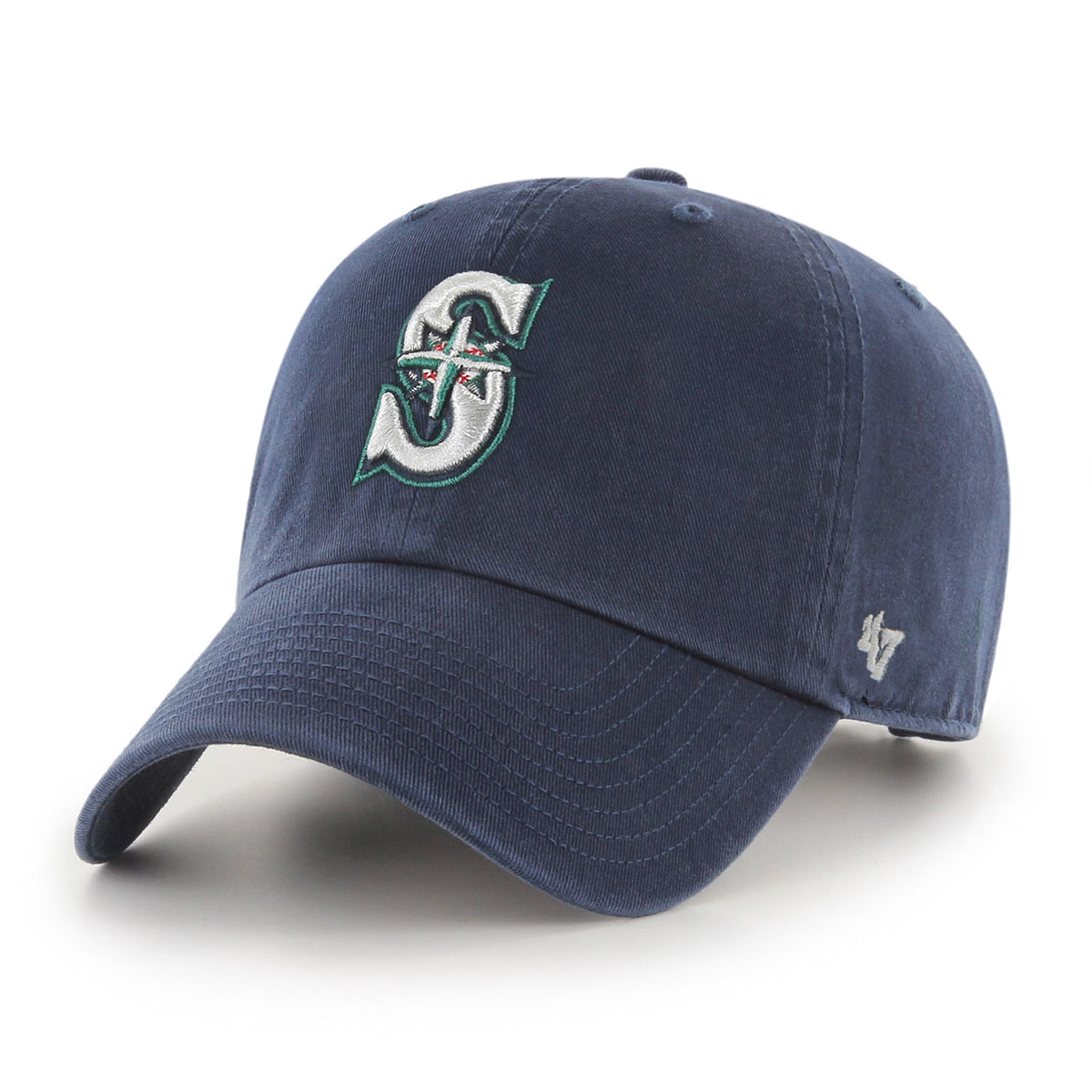 Seattle Mariners MLB 47 Brand Men Navy Blue Clean Up Adjustable Hat product image 1, provided for visual reference and