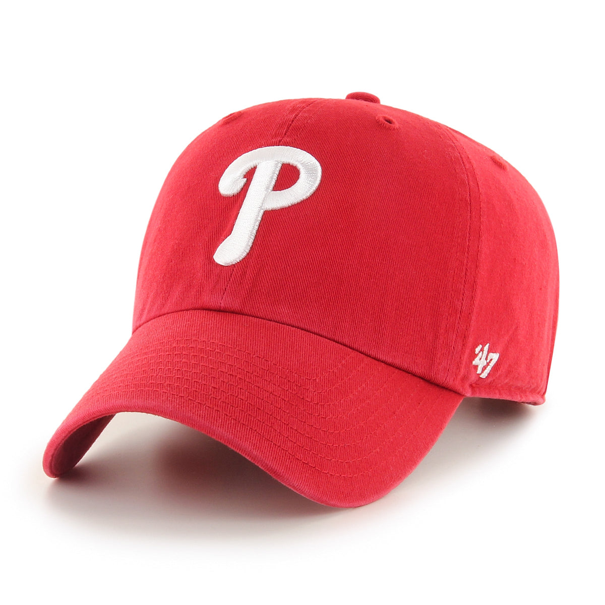 Philadelphia Phillies MLB 47 Brand Men Red Clean Up Adjustable Hat product image 1, provided for visual reference and