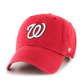 Washington Nationals MLB 47 Brand Men Red Clean Up Adjustable Hat product image 1, provided for visual reference and product