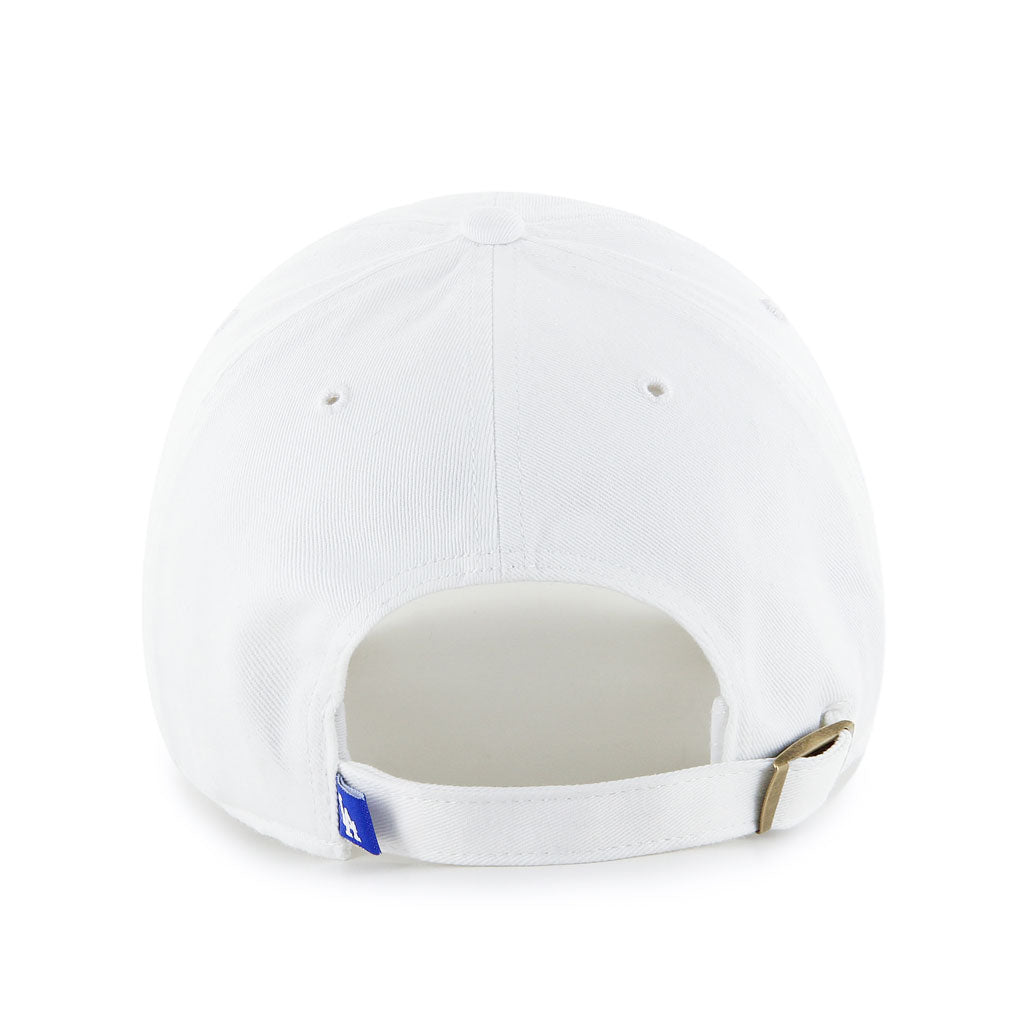 Los Angeles Dodgers MLB 47 Brand Men White Clean Up Adjustable Hat product image 2, provided for visual reference and
