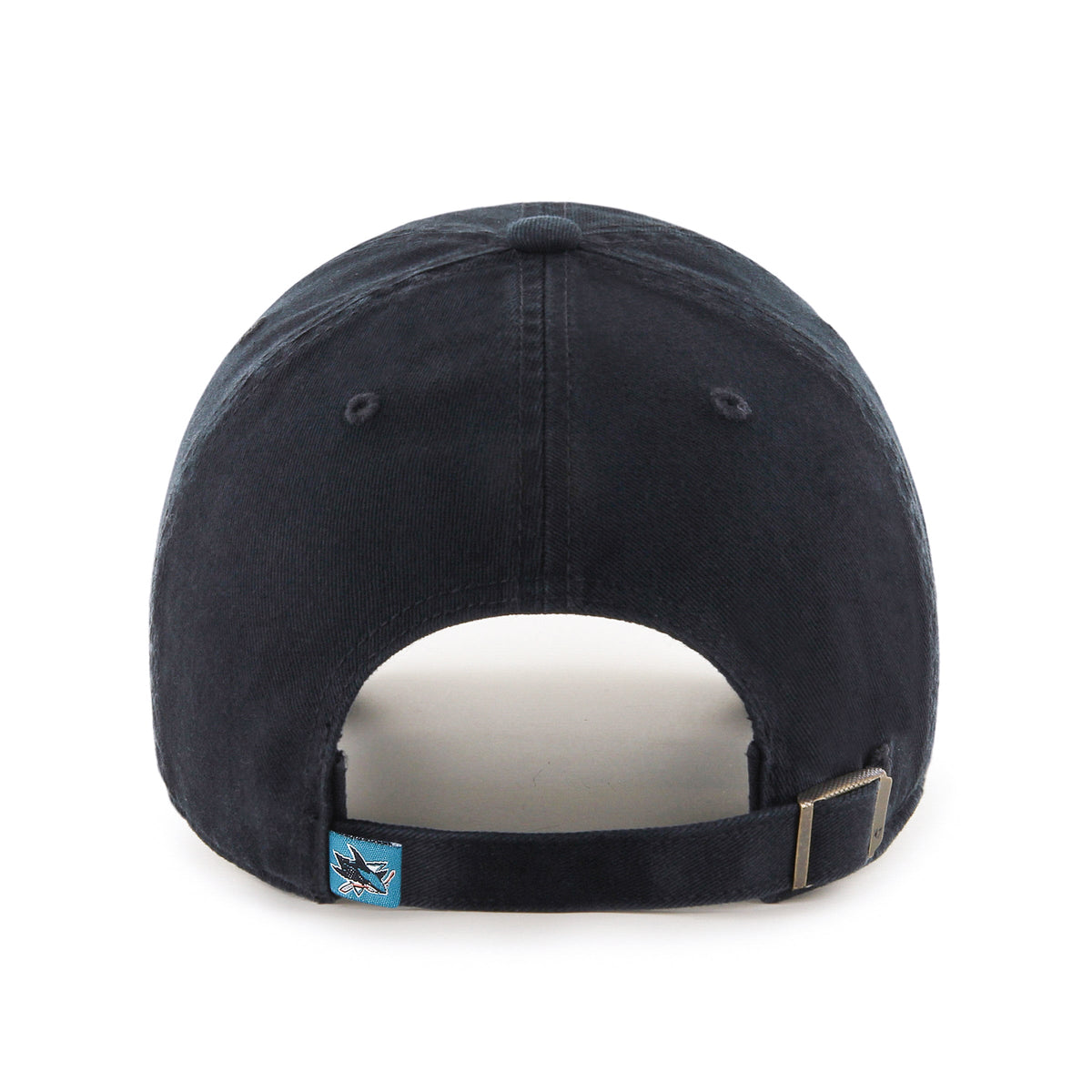 San Jose Sharks NHL 47 Brand Men Black Clean Up Adjustable Hat product image 2, provided for visual reference and product